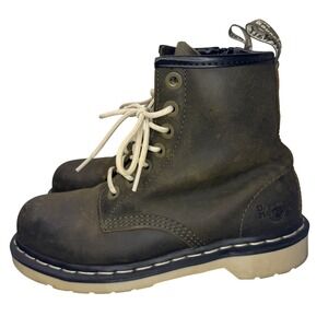 Dr. Martens Maple Zip Steel Toe Safety AirWair AW004 Boots Women's Size 7